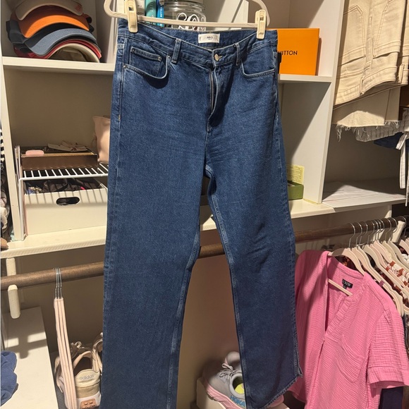 Mango Dark Blue Flare Jeans - Picture 1 of 3